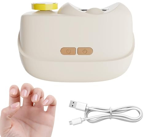 Nail Care Tool, Electric Manicure Appliance Variable Rate Cutters, Protective Nails Bed Shaper, Debris Collection System, Adult Fingertip Maintenance Accessories