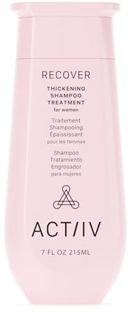 ACTIIV Recover Thickening Shampoo Treatment For Women | Supports the Appearance of Fuller, Healthier-Looking Hair, Supports Scalp Health, Plant-Based, Color-Safe, Vegan, All Hair Types, 215 mL / 7 oz