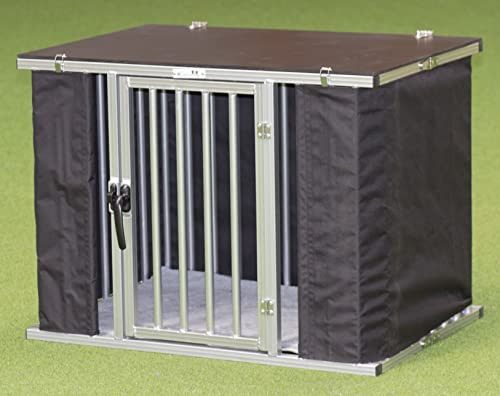 Callieway Faltbare/Klappbare ALU DOGBOX/Hundebox/Transportkäfig klappbar (Large)
