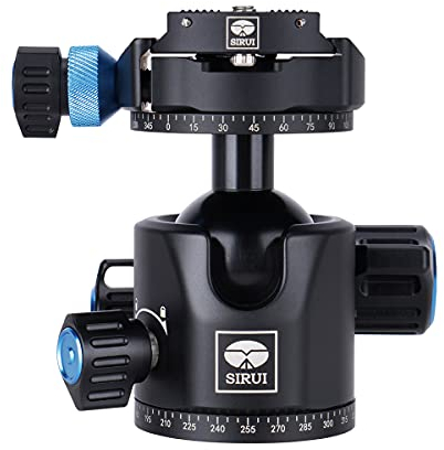 SIRUI Cabeza de Bola, Cabeza de Bola Estable para Trípode, Cámaras, Cabeza Panorámica de Baja Gravedad para Arca-Swiss, con Placa QR, Cierres Independientes, 20kg de Carga - ST-10X
