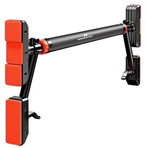 RHINOSPORT Doorway Pull Up Bar, 69-98cm, 500kg Max Load, No Screws