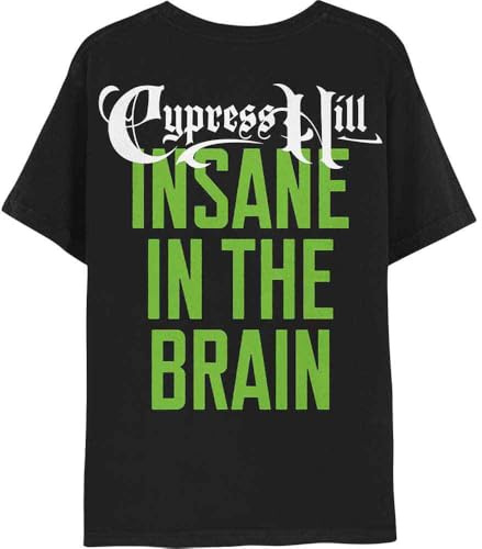 Cypress Hill T Shirt Insane In The Brain Official Unisex Black L