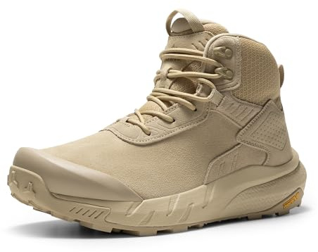 NORTIV 8 Botas Militares Hombre Impermeables Botas Tácticas Seguridad de Combate Policiales Antideslizantes con Punta Goma Protector
