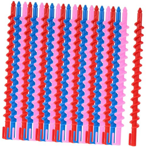 Beatifufu 22 Pièces outil de permanente en spirale tige de friser les cheveux pas de bigoudis en spirale chauffants cheveux bouclés bigoudis pour femmes kit de coiffage boucles en spirale