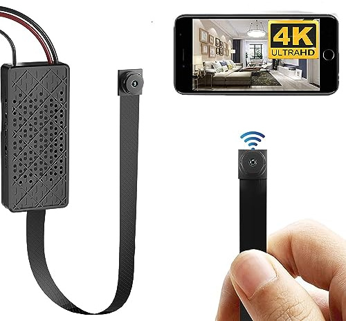 DIY Mini HD Spionkamera 4K - 1080P Hidden Wireless Tiny Mini DV Security Video Recorder Kameror Rörelsedetektering Night Vision Nanny Home Cam för inomhusbruk