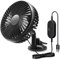 Flaconi Auto Kühlerlüfter,Ventilator Wohnmobil,Sitz Auto Ventilator,Autofan,Ventilator 12v Wohnmobil,Tragbarer Autoventilator,12v Ventilator,Geeignet für Autos,SUVs,LKWs (Saugnapf)