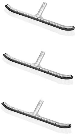 Sosoport 3pcs Practical Outdoor Pool Cleaner Swimming Pool Brush Made of Material Grey