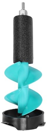Sxhlseller Elektrischer 6-Zoll-Eisbohrer Zum Angeln Im Winter, Schwimmendes Nylon-Design Mit Adapter, 17,7-Zoll-Kurzwerkzeug Mit Ortungsgerät, Scharfe Hartmetallklingen