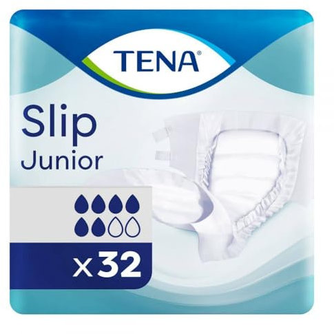 Tena Slip Junior - Protectores para incontinencia (1300 ml, 32 unidades)