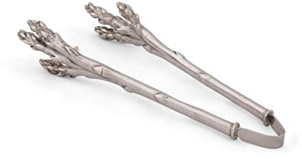 Vagabond House Pewter Asparagus Pattern Asparagus Tongs 8 Long