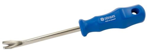 Dönges Nagelheber, Länge 100 mm, Gesamtlänge 190 mm (Nagelausreißer Nagelentferner), vernickelt, mit Plastikheft