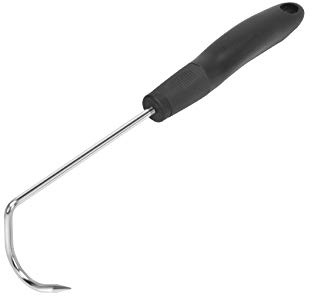 Skyflame 12-inch Food Flipper, Stainless Steel BBQ Meat Turner Hook for Turning Bacon Steak Meat Vegetables Sausage Fish and More - Replaces Grill Spatula Tongs & BBQ Fork