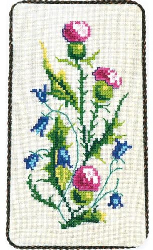 Eva Rosenstativ korsstygn set tistel/klockblomma räknningsmönster