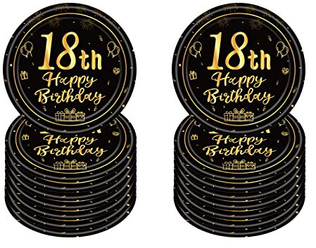 Piatti di carta da 17,8 cm, usa e getta per feste e compleanni