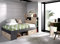 Dmora - Kristall-Kinderbett, Bett für Schlafzimmer mit Kopfteil, Einzelbettgestell mit Schublade und Regalen, 218 x 99 x 96 cm, Eiche und Anthrazit