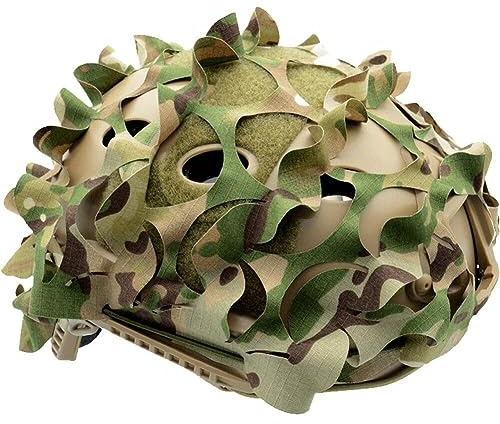 Keuyeo Copertura per Casco Tattico 3D Copertura per Casco Mimetico con Coulisse in Nylon Copertura per Casco Mimetico Caccia per Allenamento Senza Casco