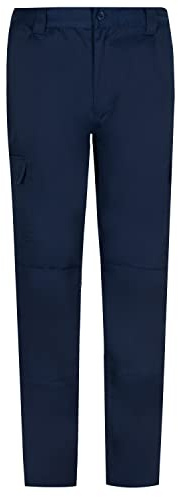 MISEMIYA - Pantaloni di Lavoro Multi-Tasche Uniforme Industriale Laboratorio Meccanico Tecnico Idraulico Muratore Ref.888-46, Blu Navy