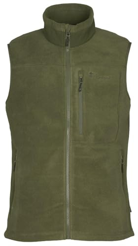 Pinewood Ärmellose FleeceWeste Herren - Grün/Schwarz/Blau aus 100% übergebliebenen Stoffen - Outdoor Weste für Jagd und Wandern
