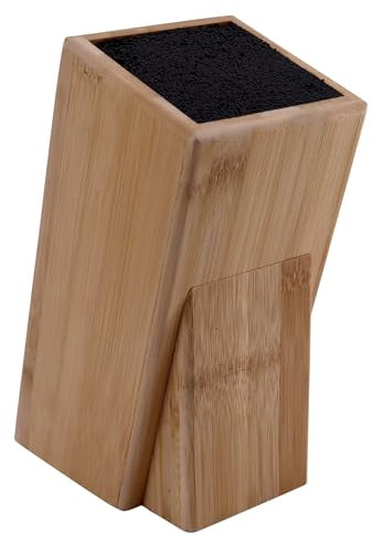 Lacers PurpleLine - Ceppo magnetico per coltelli in bambù, 300 x 100 x 205 mm, piedini antiscivolo, porta coltelli salvaspazio, robusta forza magnetica, per tutti i tipi di coltelli