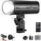 NEEWER Q200 200Ws 2.4G TTL Outdoor Studio Blitzgerät mit App Steuerung, 1/8000 HSS, 3200mAh batteriebetriebenes Fotoblitzgerät Speedlite 10W Modeling Lamp/750 Full Power Flash/0.01~1.5s Recycle