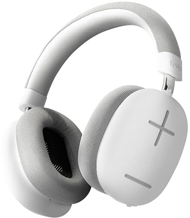 T'NB Cuffie senza fili Circumaurale Bounce Nuova Versione, comode e comprendenti, con connessione Bluetooth, audio stereo con microfono incorporato, autonomia fino a 50 ore – bianco