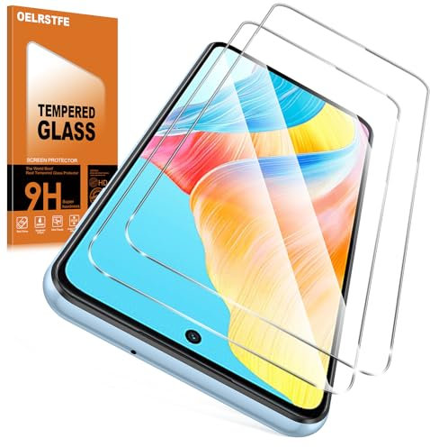 Oelrstfe 2 Piezas Protector Pantalla Para OPPO A98 5G Cristal Templado Dureza 9H Antiarañazos Antihuellas Sin Burbujas HD Transparente Ultra Resistente Vidrio Película