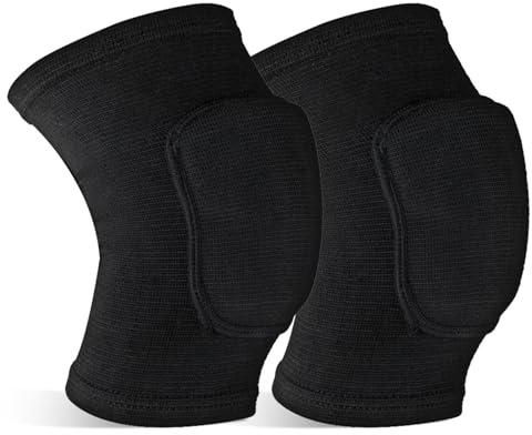 Volleyball Knee Pads, Soft Breathable Knee Pads for Men Women Younth Girls Kids Knees Protective Anti Slip Sponge Kneepads Brace for Volleyball Basketball Football Dance Climbing Various Sports (M)