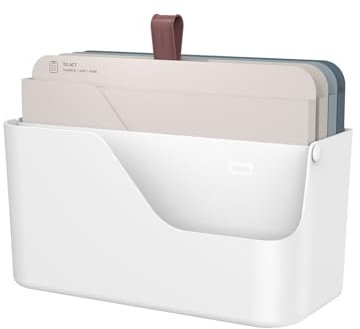 Rotho MyPaper Inbox Dokumentenorganizer MY PAPER Plus, Kunststoff (PP) BPA-frei, weiss, (36.4 x 16.8 x 31.7 cm), Weiß/Blau