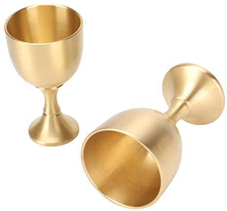 Gobelet à Calice, 2 Pièces Mini Gobelet à Calice Mini Verres à Vin Calice Vintage Gobelet Médiéval Petits Verres à Vin Gobelet à Vin Verres Décoration