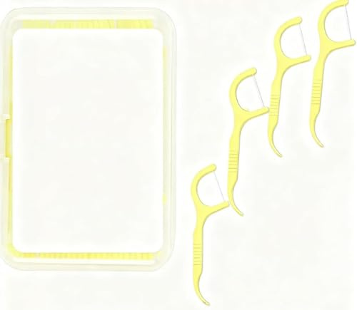 Dental Floss,Filo interdentale,Rimuovono i residui di cibo e la placca tra i denti (limone)