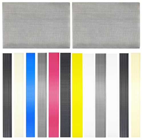 120 Pièces Baguette Soudure Plastique, 5 Types Baguette de Soudure (PP PE ABS PVC PPR), 6 Couleurs Baguette a Souder Plastique avec Réseau de Correctifs, pour Réparation du Soudage (Colorée)