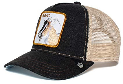 Goorin Bros. The Farm Baseball-Truckerkappe für Herren mit Snapback-Verschluss, G.O.A.T, Blau, Einheitsgröße