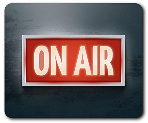 On Air Radio Studio Sign Mouse Mat Pad Computer PC Laptop Gaming Office Home Desk Accessory Gadget 14651