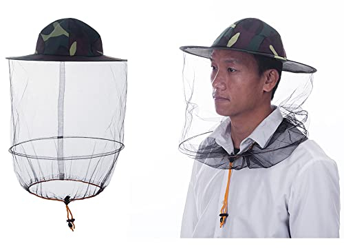 2 Stück Bienenzuchtschleier Hut Moskito Kopf Netz Imker Netz Hut Insekten Gnats Cap