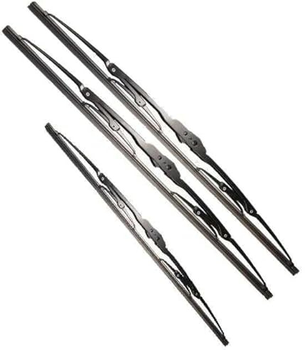 Recambo Tergicristalli anteriori e posteriori compatibili per Mercedes Classe A W168 | Vaneo W414 (set da 3: 600 mm/350 mm/650 mm)