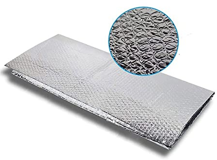 ZAURBA Double Bubble Reflective Foil Insulation Self-Adhesive Aluminium Foil for Attics, Lofts, Floors, Sheds, Caravans, Boats, Greenhouses, Pet Homes and Garages (Size : 1x7m)