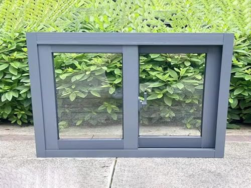 Horizontal Sliding Basement Window with Screen for Bathroom Garages Shed Barns and Chicken Coops Black 39x14in