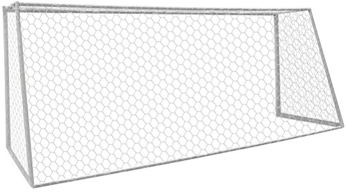 Aoneky Rete da calcio Regolamentare 7,3 x 2,4M / 3 x 2M - diametro 4mm - Solo Rete - Senza Cornice Pali (3 x 2M)