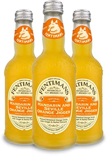 Fentiman's Mandarin and Seville Orange Jigger Fizzy Drink, 275ml Glass Bottle (12 Pack)