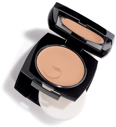 Avon True Flawless Cream To Powder Compact 3-in-1 Concealer, Foundation & Powder Natural Beige - True Blue IQ Colour Technology