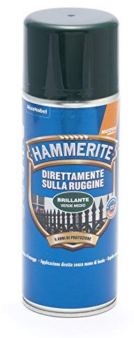 Hammerite Direttamente Sulla Ruggine Brillante Verde Medio 400 ml Aerosol