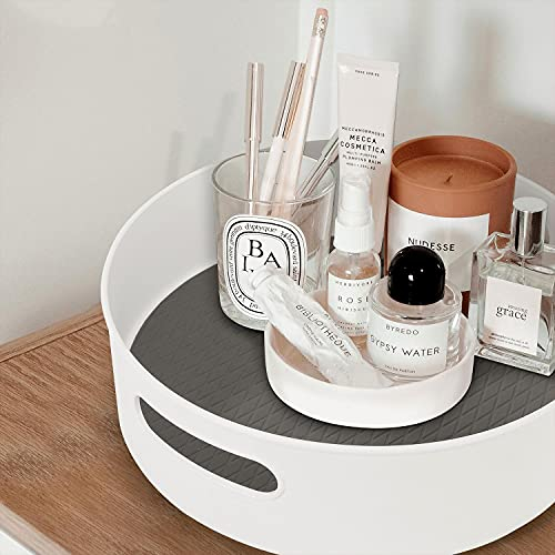 Vinsani 11.8” Cupboard Turntable Organizer Multifunctional Non-Slip Spice Rack Kitchen Storage Lazy Susan for Pantry, Cupboards, Kitchen Cabinets, Fridge, Makeup & Craft Accessories Holder (Large)