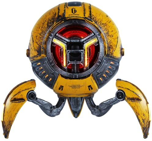 GravaStar Altavoz Bluetooth Mars Pro Edition Amarillo Esmerilado con Graves Mejorados, Sistema Envolvente Estéreo Inalámbrico 5.0