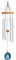 Sonic Energy Blue Agate Meditation Chime – 73 cm, Silber – Windspiel mit 6 Klangstäben, 432 Hz – Dekoration für Haus, Studio, Garten (BAMC29S)