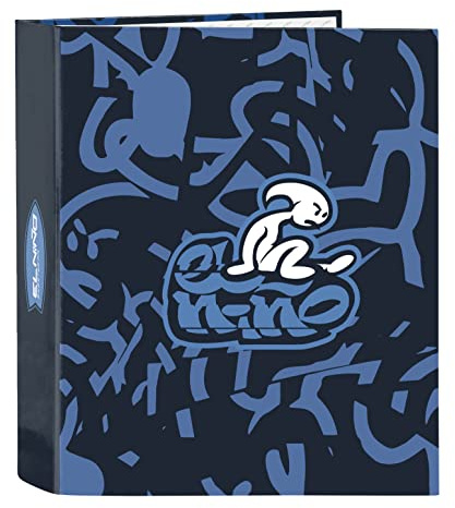 EL NIÑO Bahia - Carpeta de Folio 4 Anillas, Ideal para Niños de Diferentes Edades, Cómoda y Versátil, Calidad y Resistencia, Ideal para Niños y Jóvenes, 27x6x33 cm, Color Azul