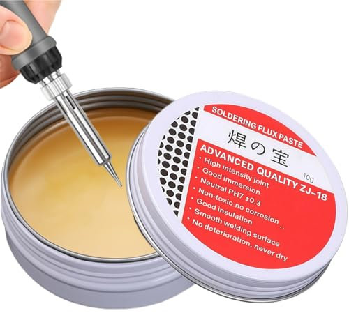Pâte à souder de 10 g – Pâte à souder en étain de colophane – pour mobiles, appareils électroménagers, ordinateurs – Réparation de graisse de soudure pour soudage et entretien – Outil de soudage pour