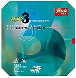 DHS Neo Hurricane 3 Orange Sponge 39° - Rivestimento per ping-pong (nero, max)