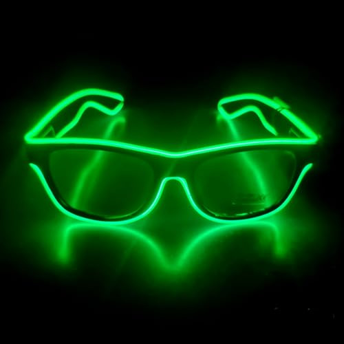 CHENBOOW Gafas de Fiesta,Gafas Luminosas Led,Gafas de Neón,Gafas Luminosas para Fiestas,Gafas Led Parpadeantes Para Fiestas,para Cumpleaños Carnaval para Fiestas de Halloween,Concierto