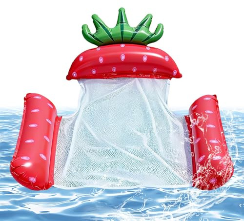 Uppblåsbar Poolflotte - PVC-hopfällbar Fruktdesign Vattenmadrass - Pooluppblåsbara - för Sjö Solbad Trädgård Bakgård Fest Utomhus