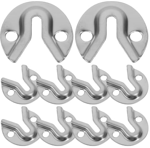 BESPORTBLE Boucle Suspendre en Fer Argenté pour Cadres Photo et Miroirs, Crochets Robustes pour Meubles Suspendus, Fixation Murale Solide et Résistante